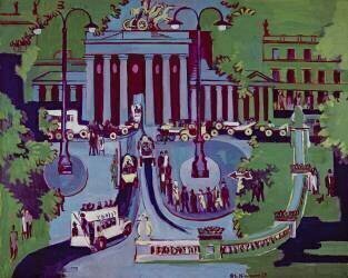 La Porte de Brandebourg, Berlin (Ernst Ludwig Kirchner) - Muzeo.com