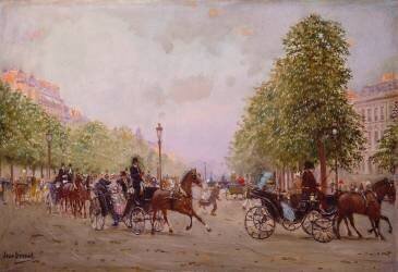 La promenade sur les Champs-Elysées (Jean Béraud) - Muzeo.com