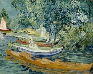 La rive de l'Oise à Auvers (Vincent van Gogh) - Muzeo.com
