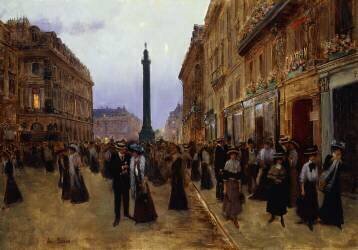 La rue de la paix (Jean Béraud) - Muzeo.com
