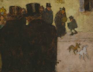 La rue en hiver (Pierre Bonnard) - Muzeo.com