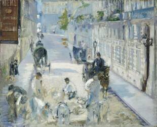 La rue Mosnier avec des ouvriers (Edouard Manet) - Muzeo.com