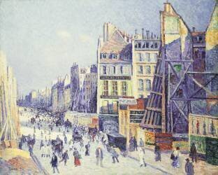 La Rue Réaumur (Maximilien Luce) - Muzeo.com