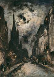 La rue Saint Séverin (Johan Barthold Jongkind) - Muzeo.com