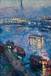 La Seine à Paris - Pont de Grenelle (Achille Emile Othon Friesz) - Muzeo.com