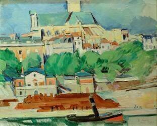 La Seine à St. Gervais-St. Protais (Rudolf Levy) - Muzeo.com