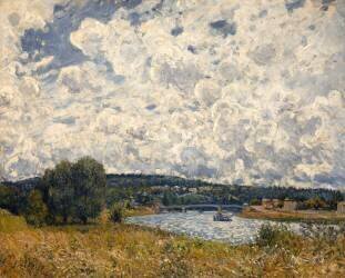 La Seine à Suresnes (Hauts-de-Seine) (Alfred Sisley) - Muzeo.com