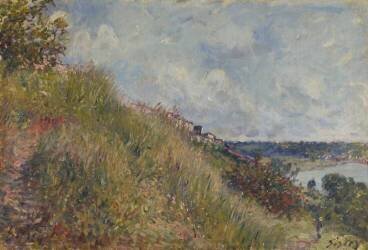 La Seine vue des coteaux de By (Seine et Marne) (Alfred Sisley) - Muzeo.com