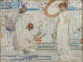 La symphonie blanche : Trois filles (James Abbott McNeill Whistler) - Muzeo.com