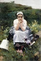 La Vachère (Joaquin Sorolla y Bastida) - Muzeo.com