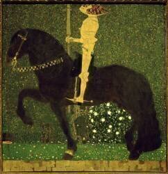 La vie un combat (chevalier) (Gustav Klimt) - Muzeo.com
