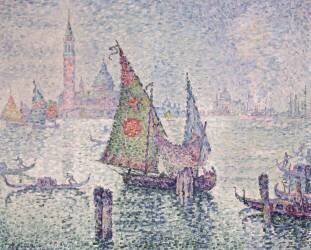 La voile verte, Venise (Paul Signac) - Muzeo.com