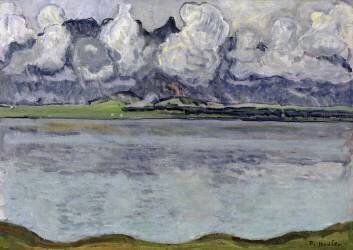 Lac de Thoune avec la chaîne du Stockhorn (Ferdinand Hodler) - Muzeo.com