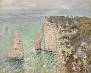 L'Aiguille et la Porte d'Aval, Etretat (Claude Monet) - Muzeo.com