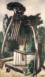 Paysage avec les bûcherons (Max Beckmann) - Muzeo.com
