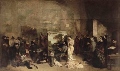 L'Atelier du peintre (Gustave Courbet) - Muzeo.com