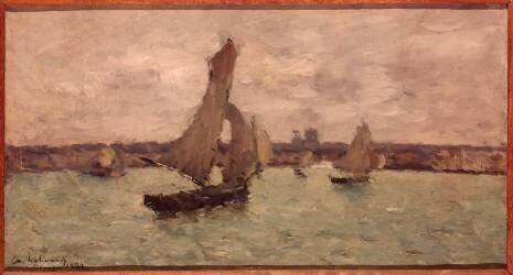L'avant-port de Dieppe (Albert Lebourg) - Muzeo.com