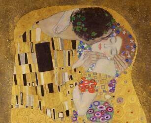 Le baiser (détail) (Gustav Klimt) - Muzeo.com