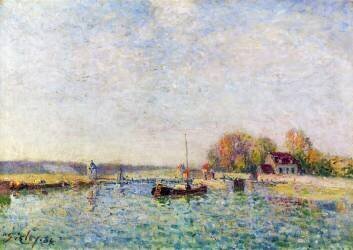 Le canal (Alfred Sisley) - Muzeo.com