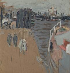 Le cargo à quai, Hambourg (Edouard Vuillard) - Muzeo.com