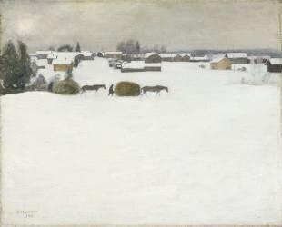 Le chargement de foin (Pekka Halonen) - Muzeo.com