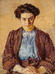 Le chemisier bleu (Harold Gilman) - Muzeo.com