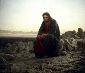 Le Christ au désert (Ivan Kramskoi) - Muzeo.com