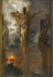 Le Christ et les deux larrons (Gustave Moreau) - Muzeo.com