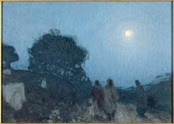 le Christ et ses disciples sur la route de Béthanie (Henry Ossawa Tanner) - Muzeo.com