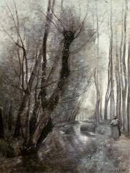Le courant (Jean-Baptiste Camille Corot) - Muzeo.com