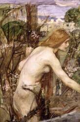Le cueilleur de fleurs (John William Waterhouse) - Muzeo.com