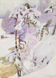 Le début du printemps (Pekka Halonen) - Muzeo.com