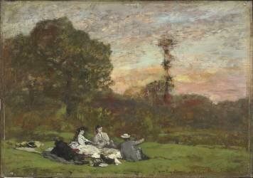 Le déjeuner sur l'herbe (Eugène Boudin) - Muzeo.com