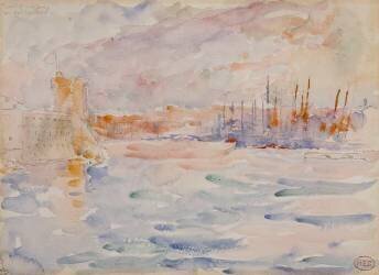 Le fort Saint-Jean à Marseille (Henri-Edmond Cross) - Muzeo.com