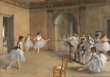 Le Foyer de la danse à l'Opéra de la rue Le Peletier (Edgar Degas) - Muzeo.com