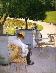 Le Frère de l'Artiste dans son Jardin ou Les Orangers (Gustave Caillebotte) - Muzeo.com