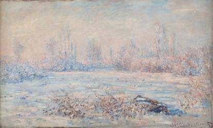 Le givre, près de Vétheuil (Claude Monet) - Muzeo.com