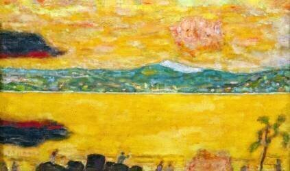 Le golfe de Saint-Tropez au coucher du soleil (Pierre Bonnard) - Muzeo.com