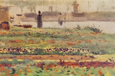 Le jardin au bord de l'eau (Alfred Sisley) - Muzeo.com