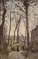 Le jardin du Luxembourg (Henri Joseph Harpignies) - Muzeo.com