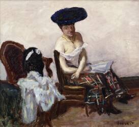 Le jupon écossais (Pierre Bonnard) - Muzeo.com