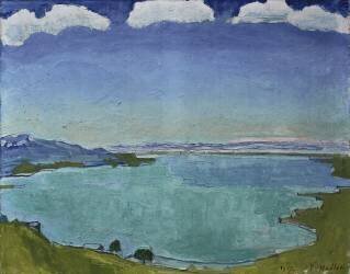 Le lac de Genève vu de Caux (Ferdinand Hodler) - Muzeo.com