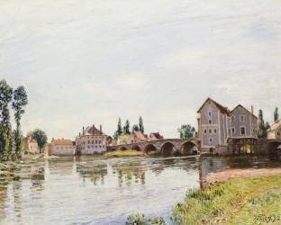 Le Loing sous le Pont de Moret (Alfred Sisley) - Muzeo.com