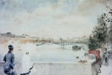 Le Long de la Seine (Giuseppe de Nittis) - Muzeo.com