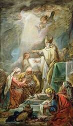 Le mariage de la Vierge (Jean-Baptiste Henri Deshays) - Muzeo.com