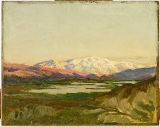 Le Mont Hermon, route de Damas (Emile René Ménard) - Muzeo.com