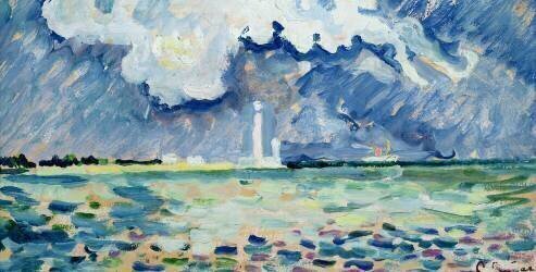 Le phare de Gatteville (Paul Signac) - Muzeo.com