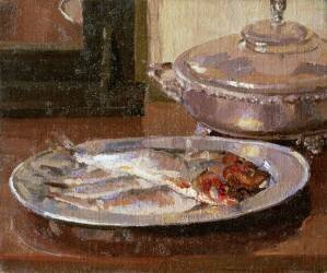 Le poisson dans l'assiette (Harold Gilman) - Muzeo.com