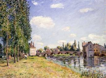 Le pont de Moret en été (Alfred Sisley) - Muzeo.com