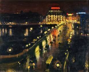 Le Pont Neuf, la nuit (Albert Marquet) - Muzeo.com